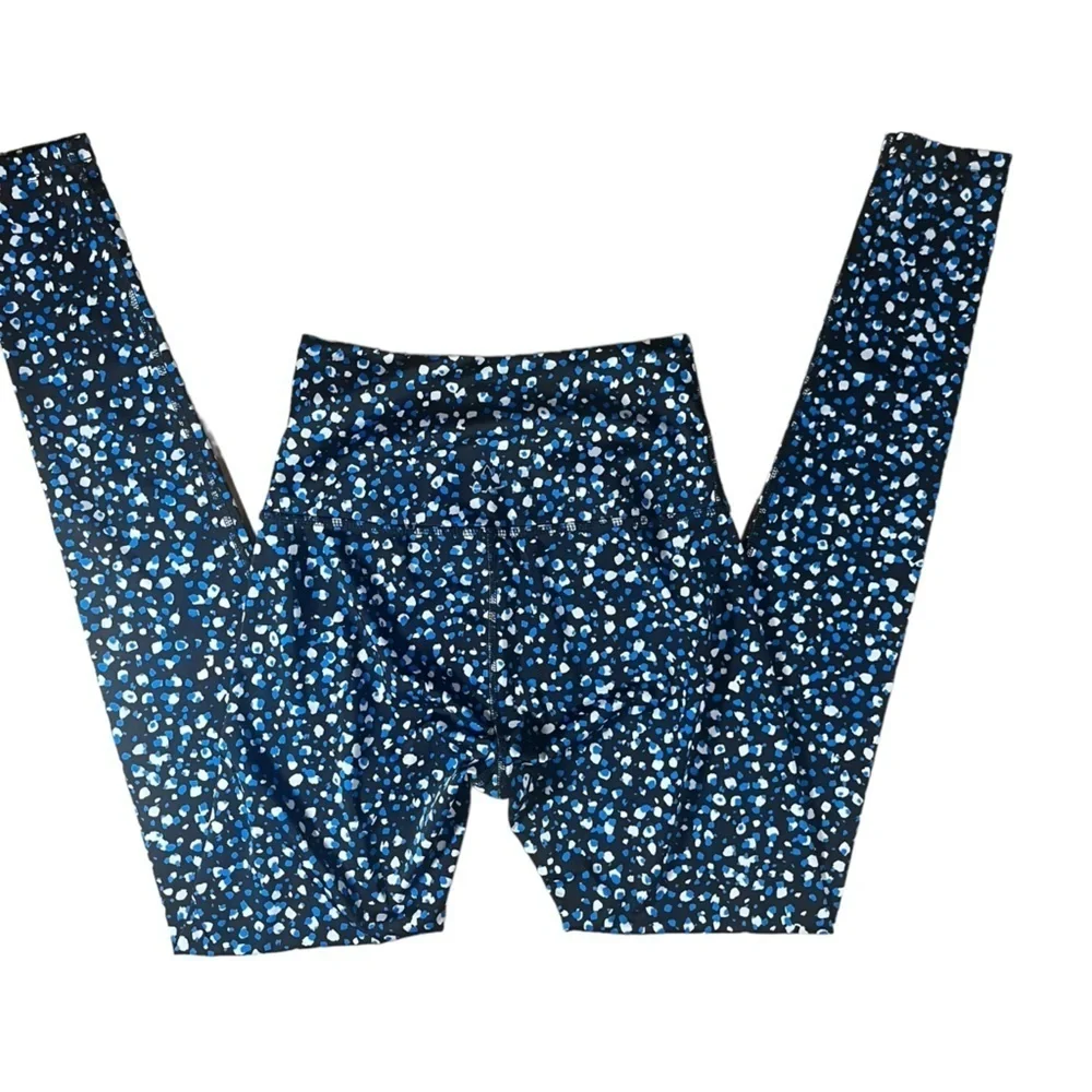 Beyond Yoga High Waist Luxe Leggings in Blue Droplet Size S